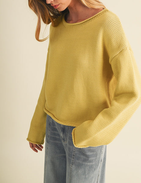 creamy custard sweater