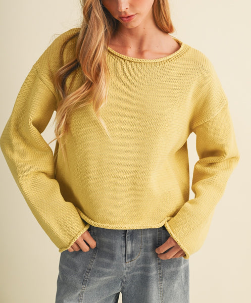 creamy custard sweater