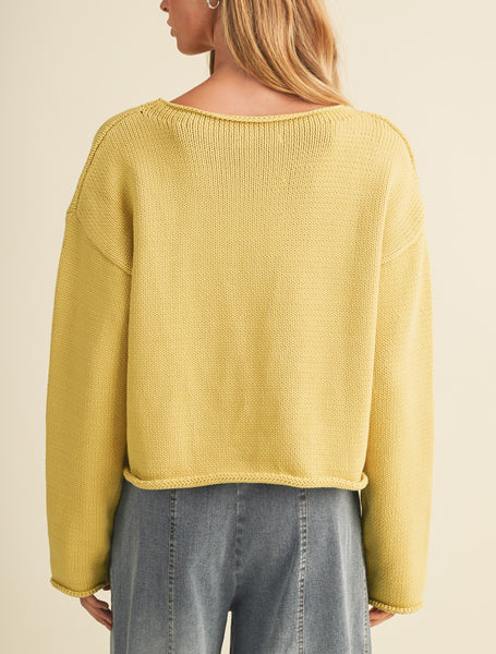 creamy custard sweater