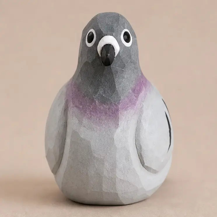 cutest little wood carved bird buddy
