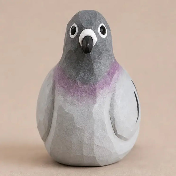 cutest little wood carved bird buddy