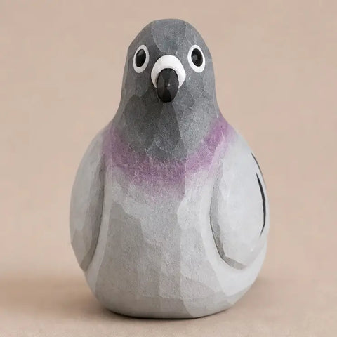 cutest little wood carved bird buddy