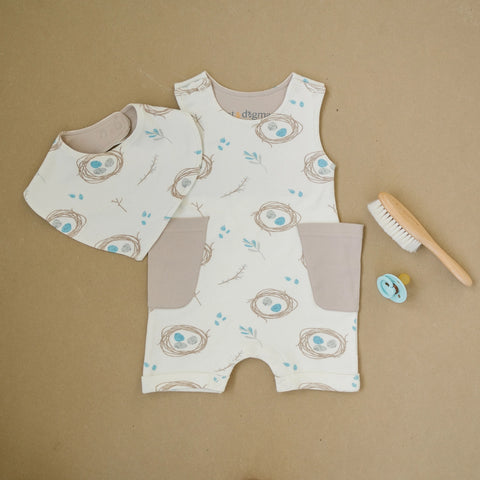 quail eggs baby romper