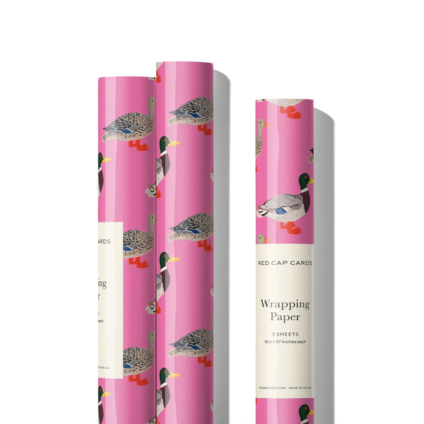party duck wrapping paper