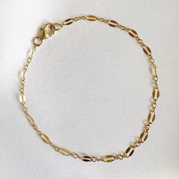 layering gold bracelet