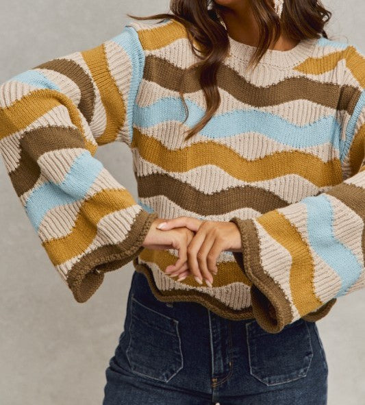 wavy sweater