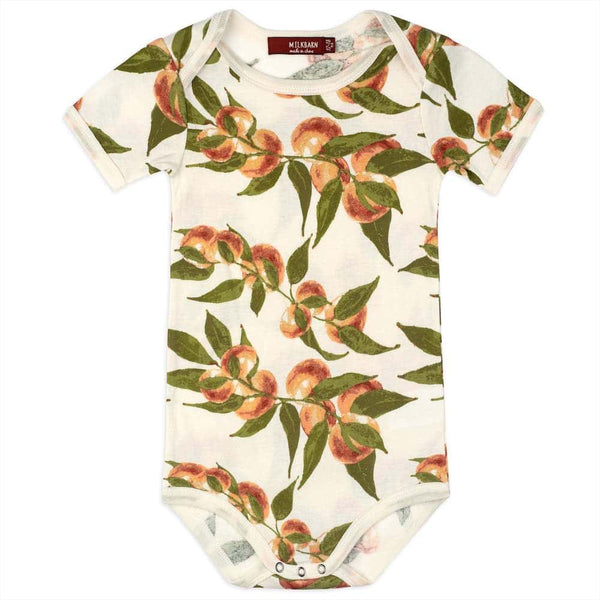 peaches peaches baby onesie