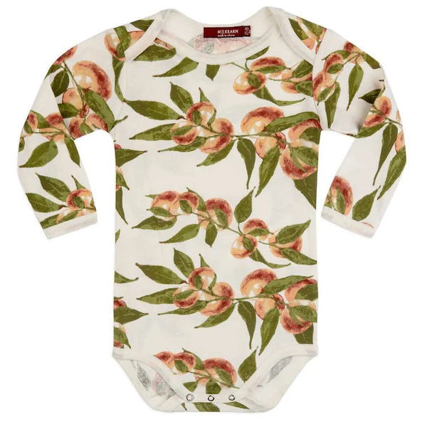peaches peaches baby onesie