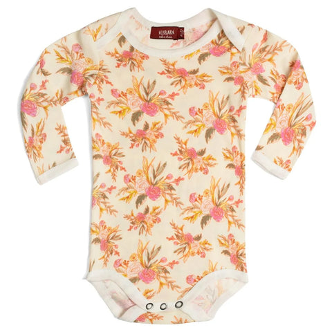 wildflower baby onesie