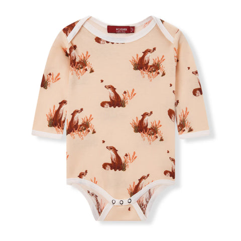floral fox onsie