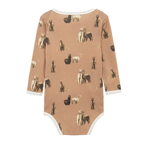 alpaca love long sleeve onsie