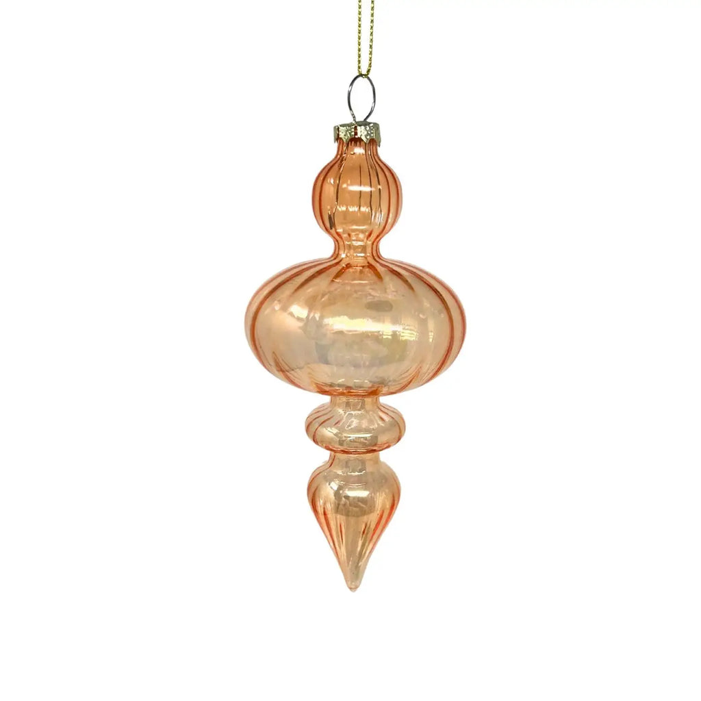 hour of sparkles peach ornament