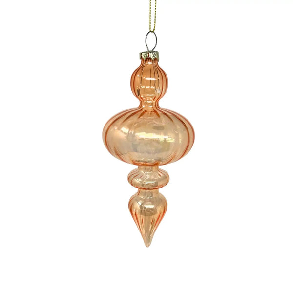 hour of sparkles peach ornament