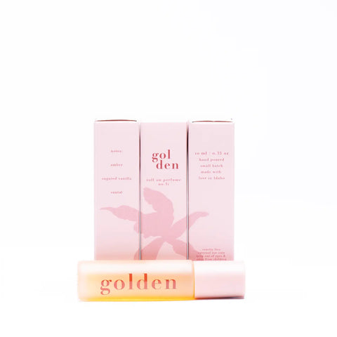 Golden perfume oil