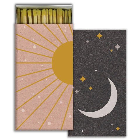 sun and moon matches in box
