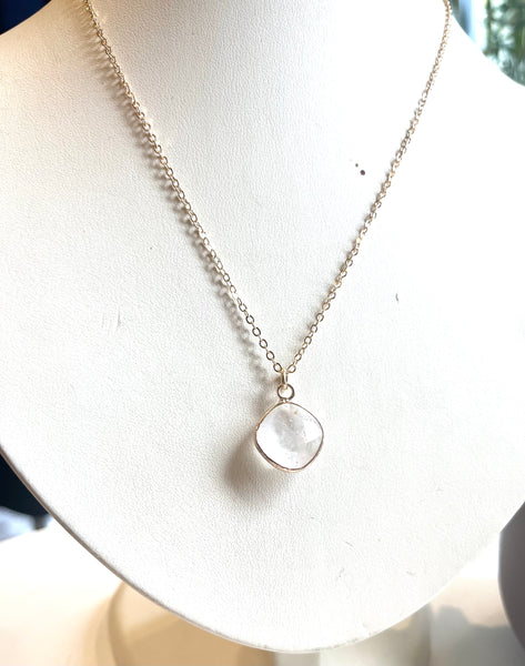 moonstone necklaces in gold