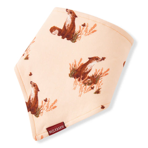 flower fox bib