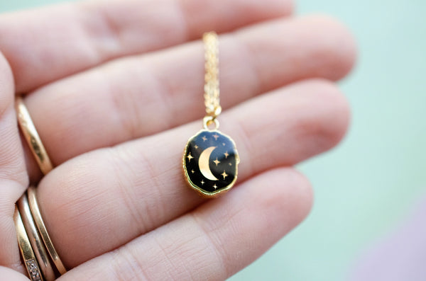 celestial gemstone necklace