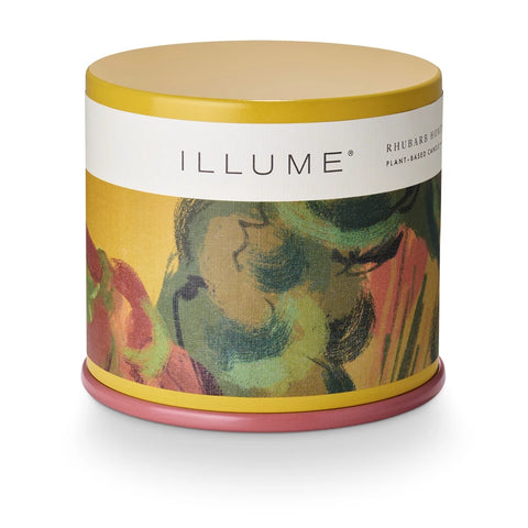 rhubarb honey candle