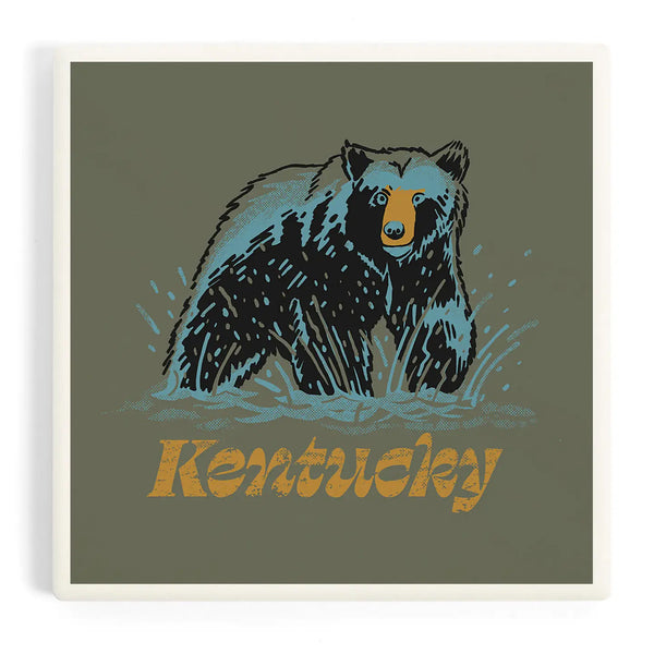 kentucky black bear coaster