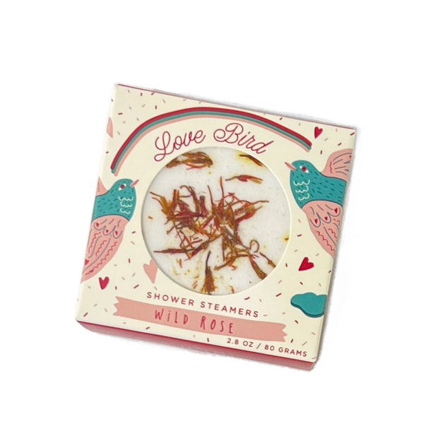 love birds shower steamer set