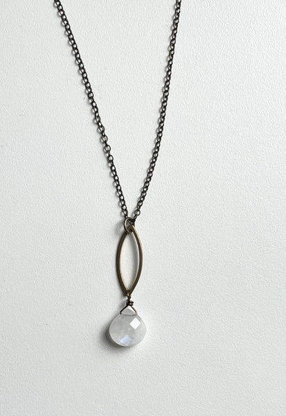 handmade necklace with stone