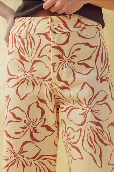 cotton high waisted pants