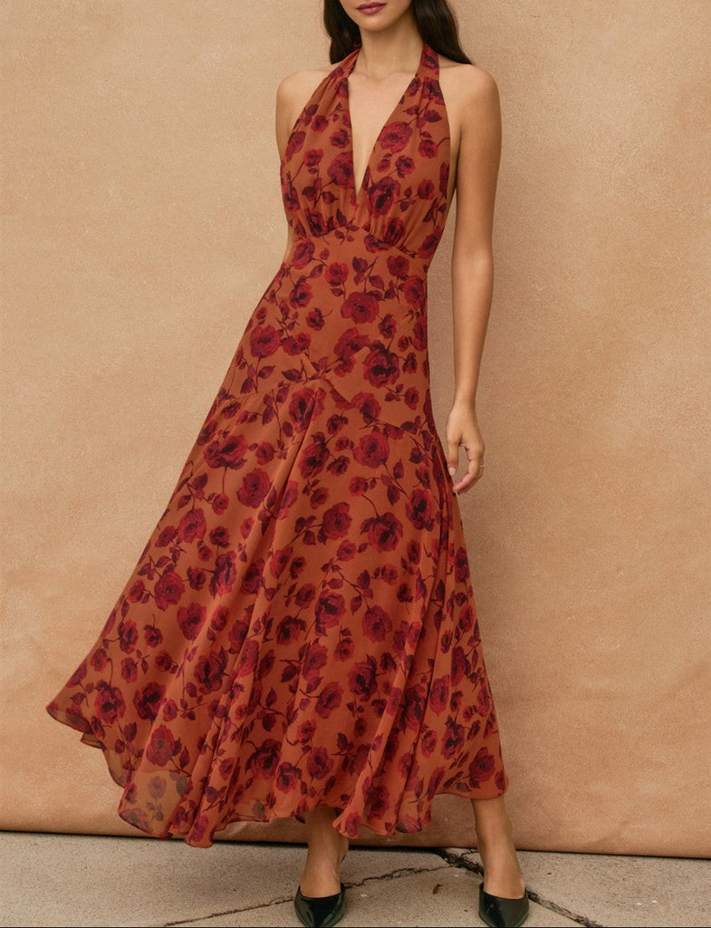 drop waist maxi dress
