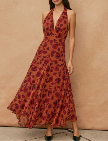 drop waist maxi dress