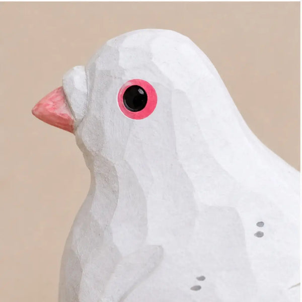 cutest little wood carved bird buddy