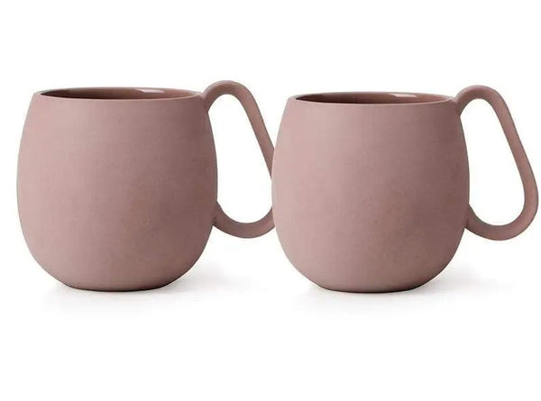 plum porcelain tea cup