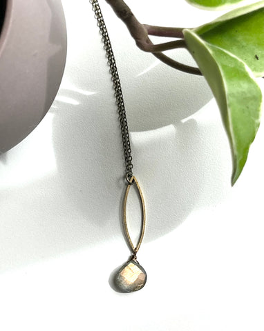 handmade necklace with stone
