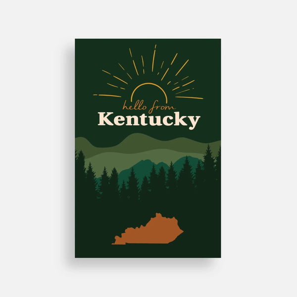 'kentucky mountains' postcard