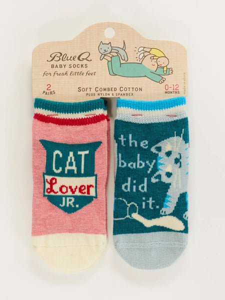 "cat lover jr" baby socks