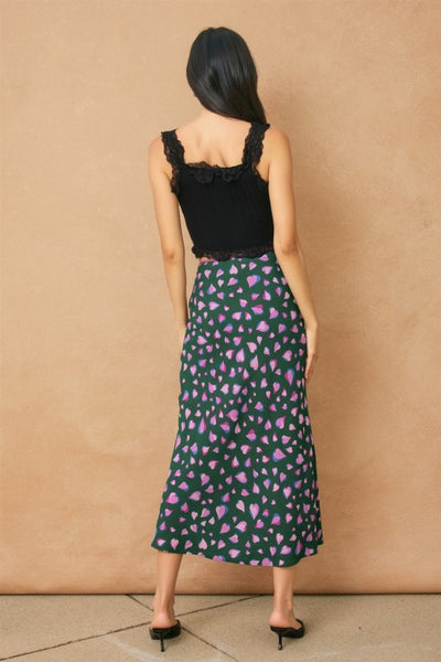 satin pencil skirt
