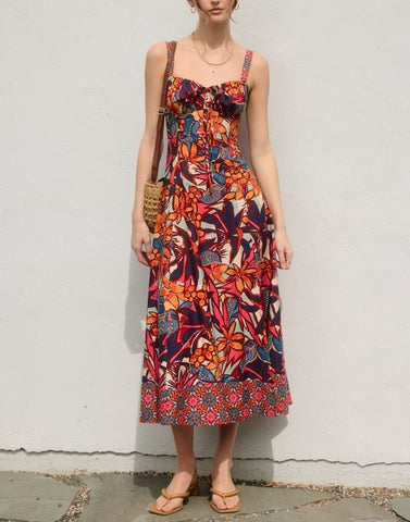 botanic midi dress