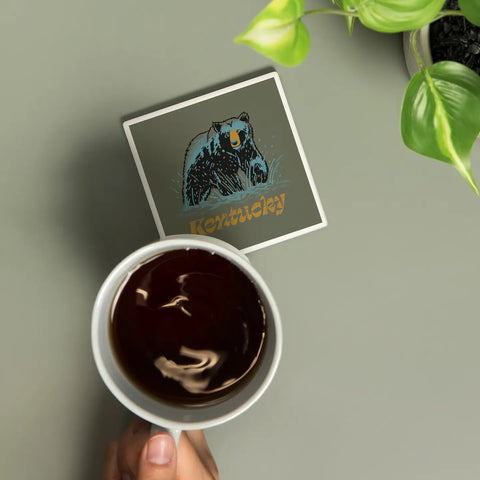 kentucky black bear coaster