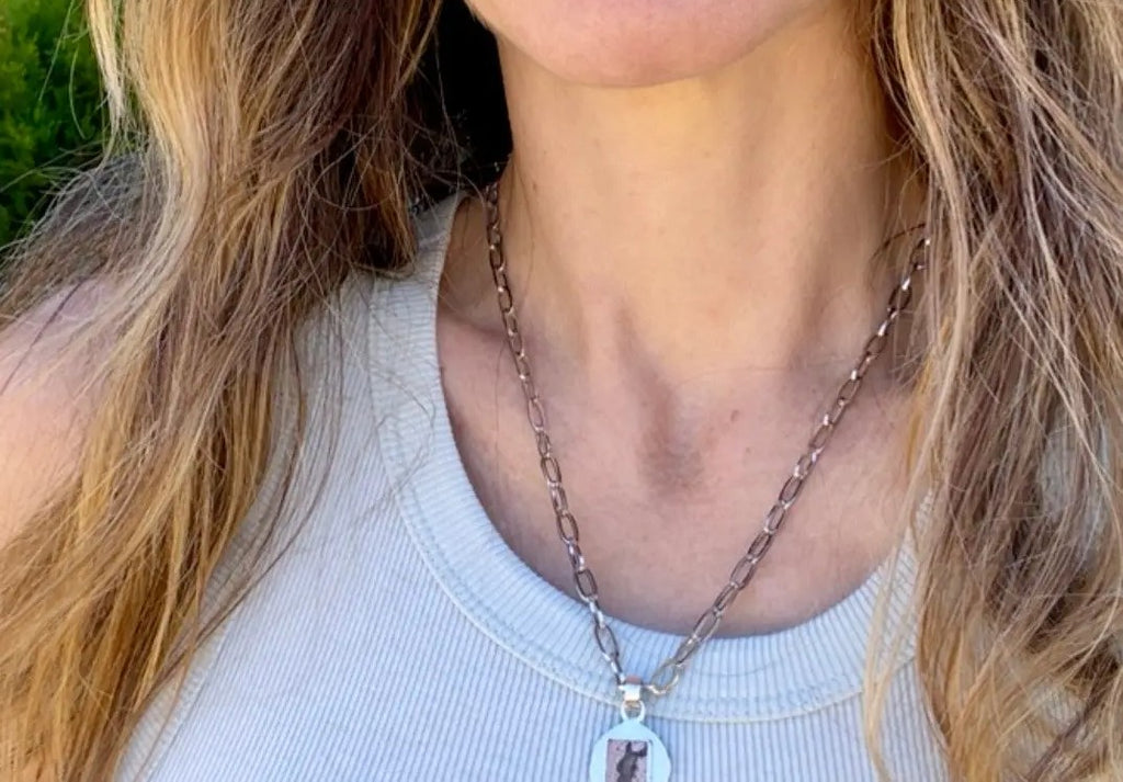 mexican fire opal necklace