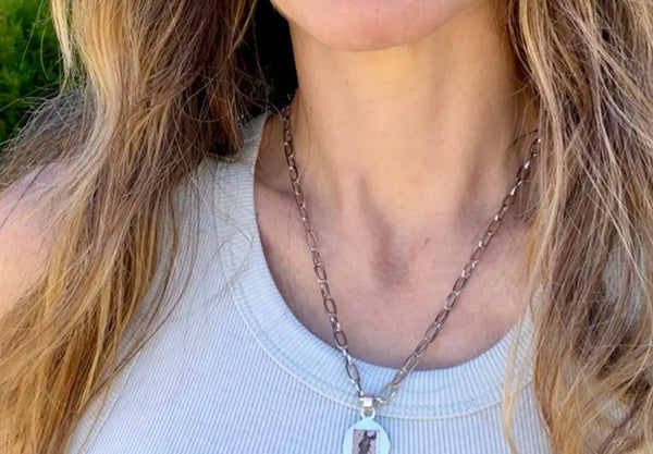 mexican fire opal necklace