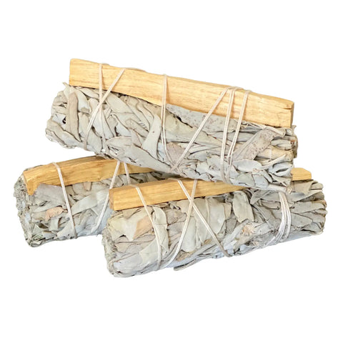 bundle of sage and palo santos