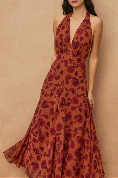 drop waist maxi dress