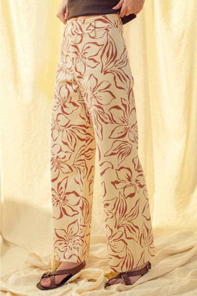cotton high waisted pants