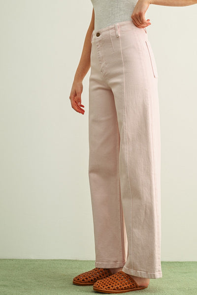 washed stretch pants