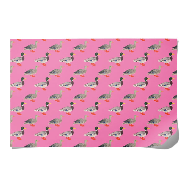 party duck wrapping paper