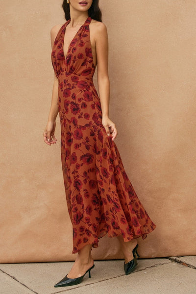 drop waist maxi dress