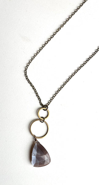 moonstone and gold necklaces