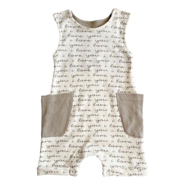 "i love you" romper