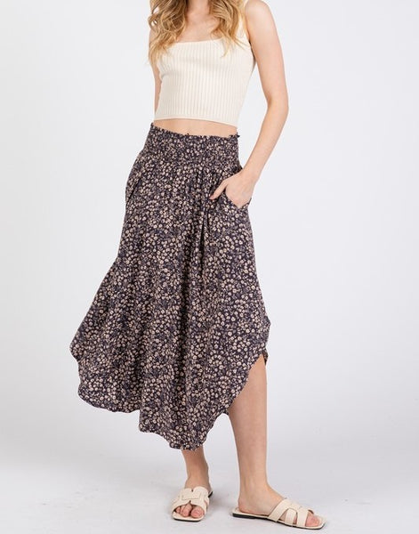 floral skirt