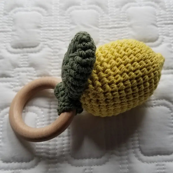 fruit crochet rattles