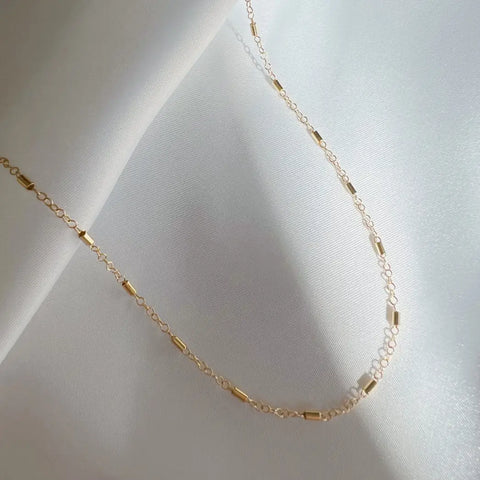 gold cable layering chain